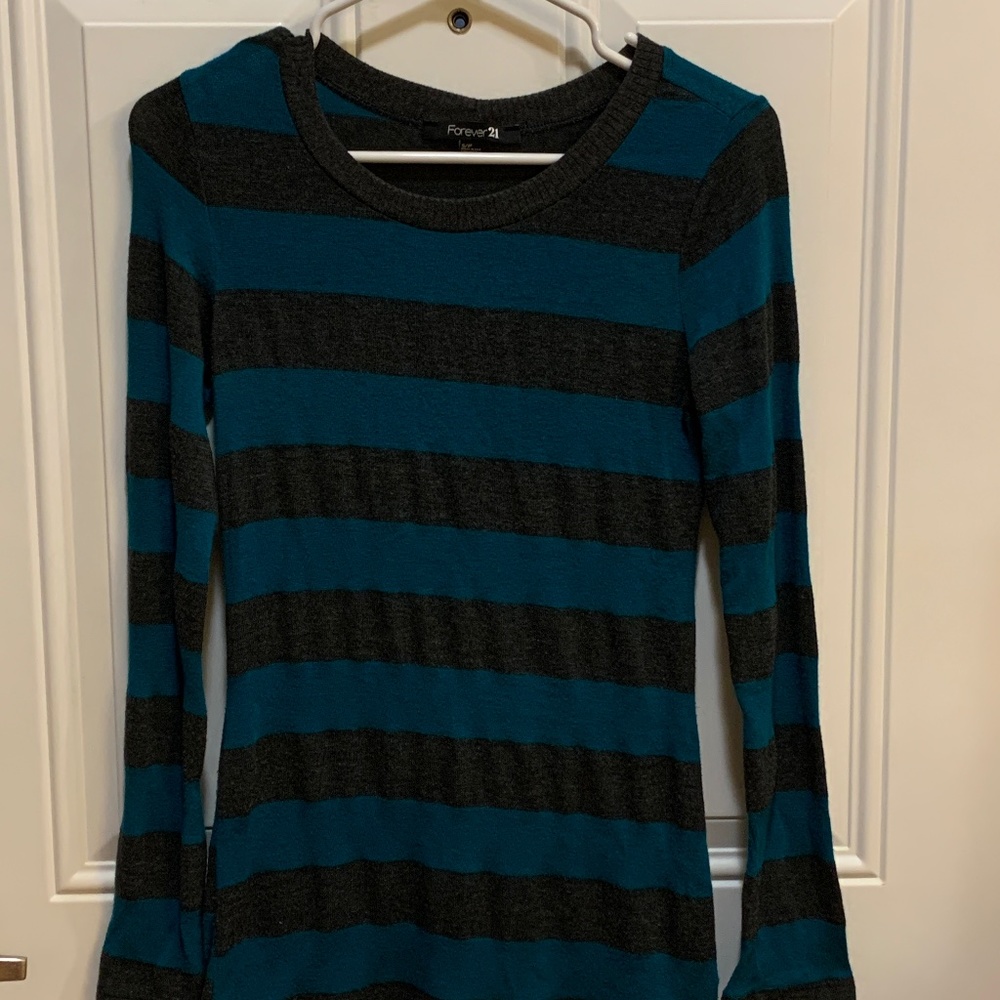 Forever 21- Teal and Grey Sweater